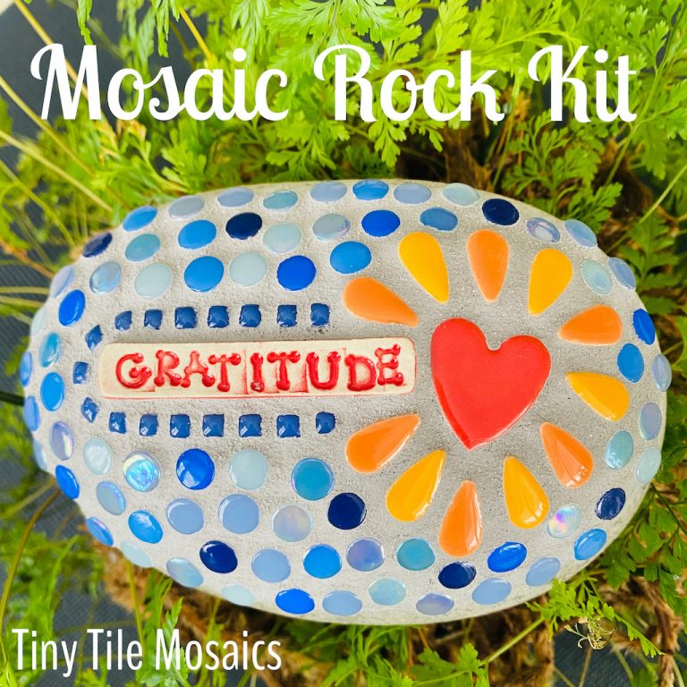 Kindness Rock Kit Gratitude Tiny Tile Mosaics